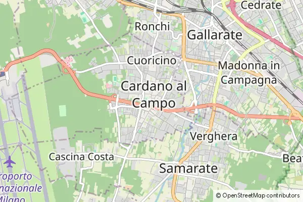 Mapa Cardano al Campo