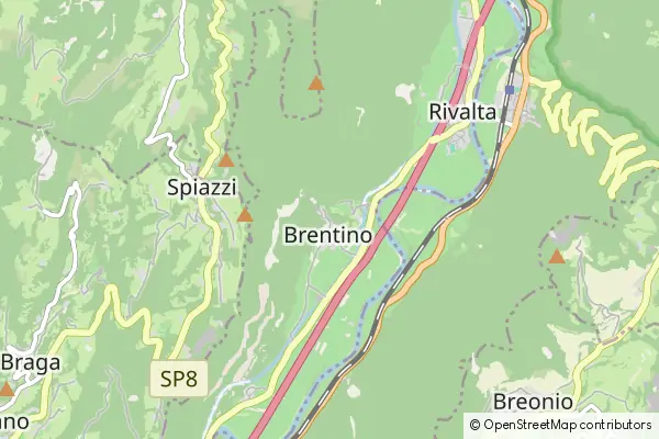 Mapa Brentino Belluno