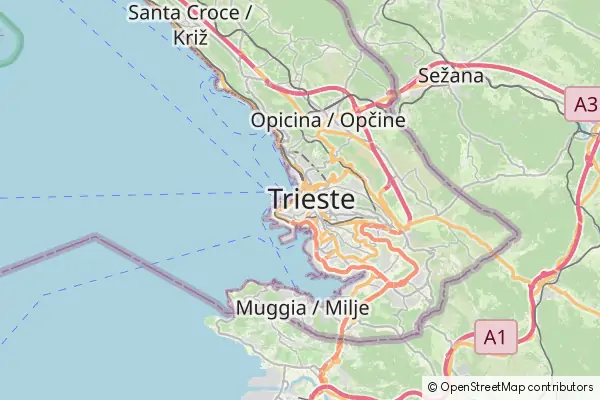 Mapa Triest