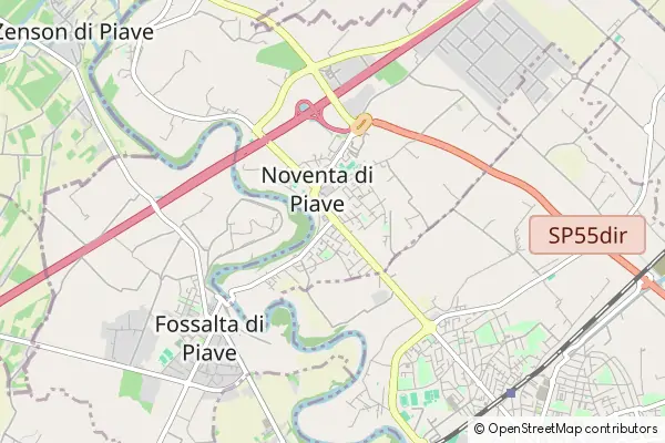 Mapa Noventa di Piave