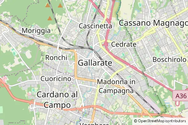 Mapa Gallarate