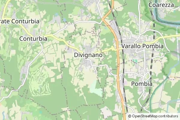 Mapa Divignano