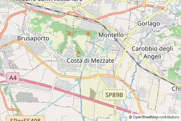 Mapa Costa di Mezzate