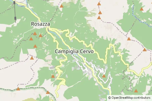 Mapa Campiglia Cervo