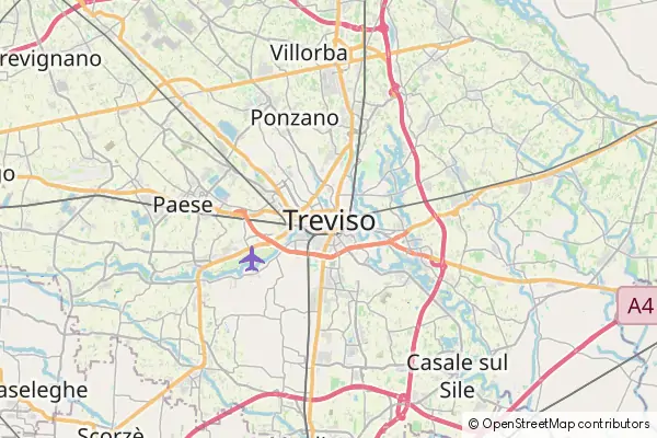 Mapa Treviso