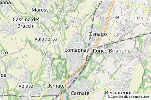 Mapa Lomagna