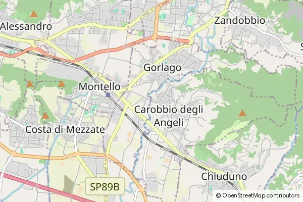 Mapa Carobbio degli Angeli