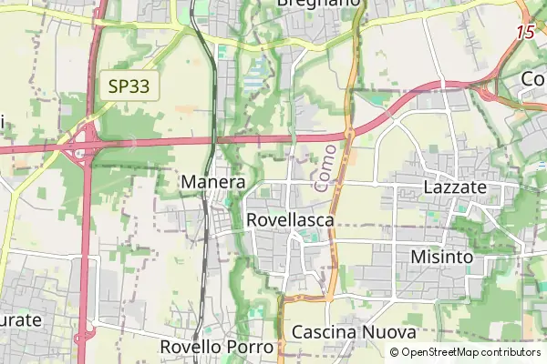 Mapa Rovellasca