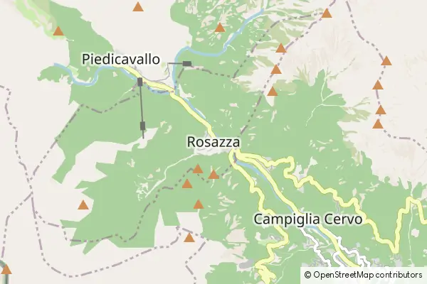 Mapa Rosazza