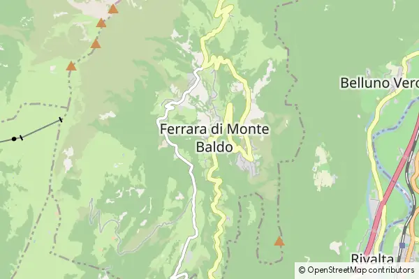 Mapa Ferrara di Monte Baldo