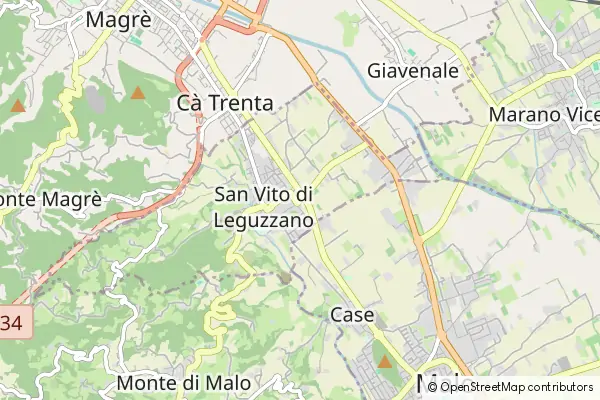 Mapa San Vito di Leguzzano