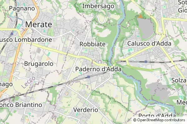 Mapa Paderno d'Adda