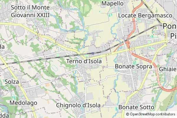 Mapa Terno d'Isola