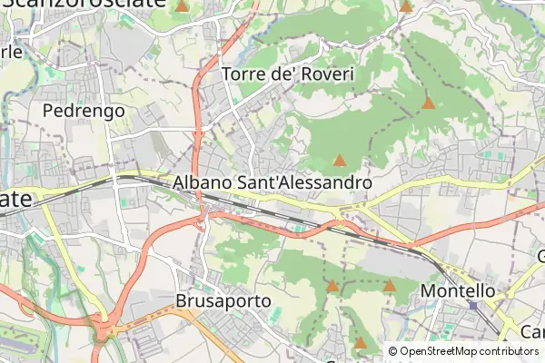 Mapa Albano Sant'Alessandro