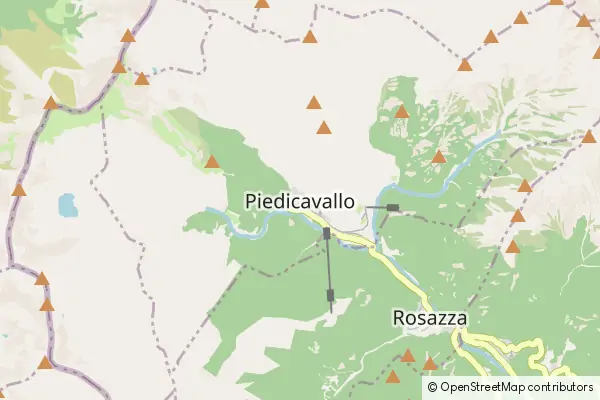 Mapa Piedicavallo