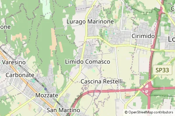 Mapa Limido Comasco