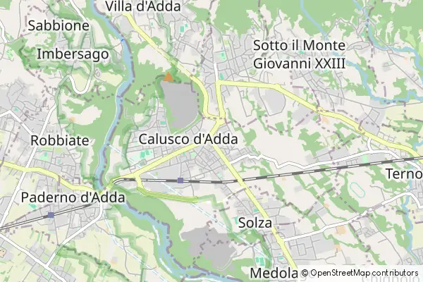 Mapa Calusco d'Adda