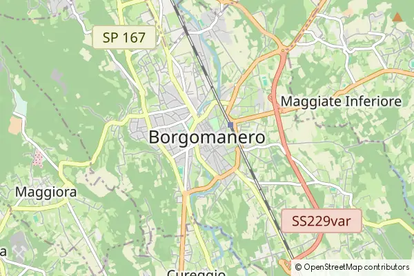 Mapa Borgomanero