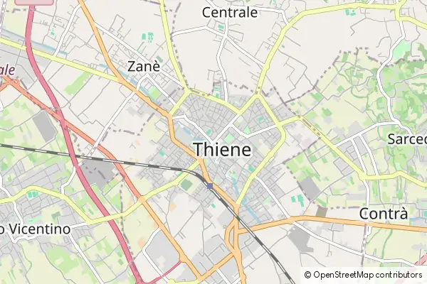 Mapa Thiene