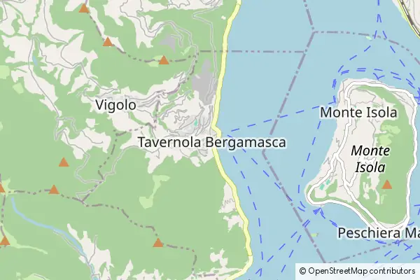 Mapa Tavernola Bergamasca