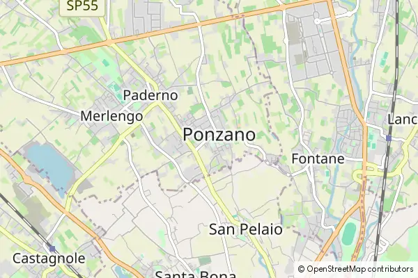 Mapa Ponzano Veneto