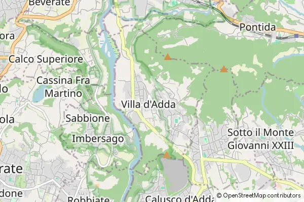 Mapa Villa d'Adda