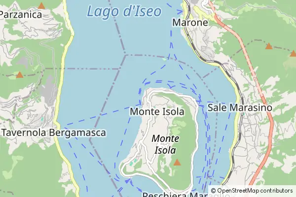 Mapa Monte Isola