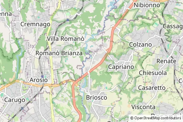 Mapa Briosco