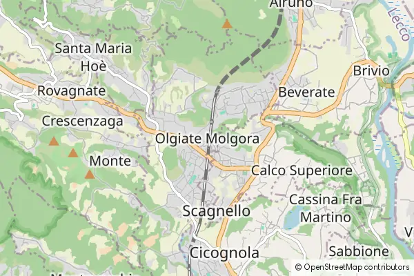 Mapa Olgiate Molgora