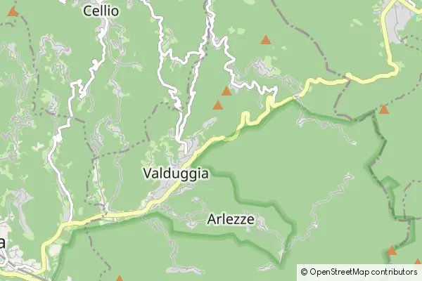 Mapa Valduggia