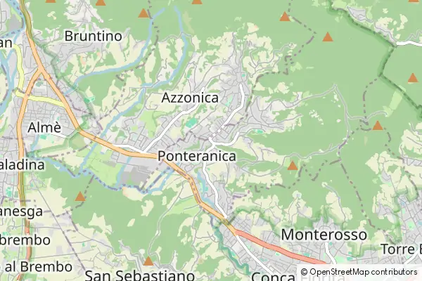 Mapa Ponteranica