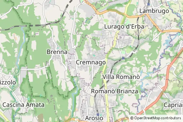 Mapa Cremnago