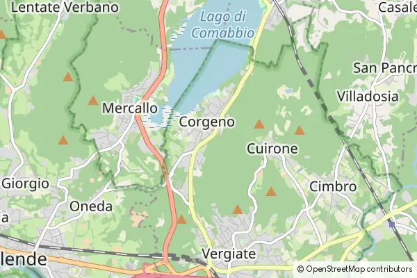 Mapa Corgeno