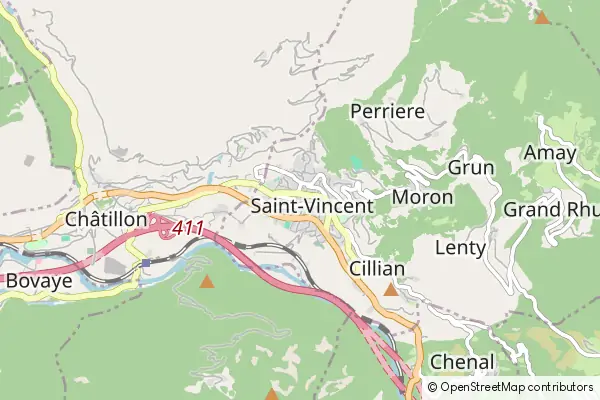 Mapa Saint-Vincent