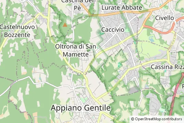 Mapa Lurate Caccivio