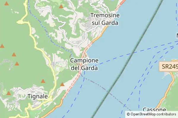 Mapa Campione del Garda