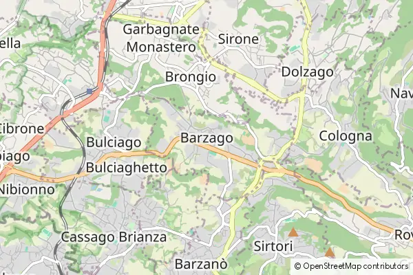 Mapa Barzago