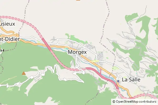 Mapa Morgex