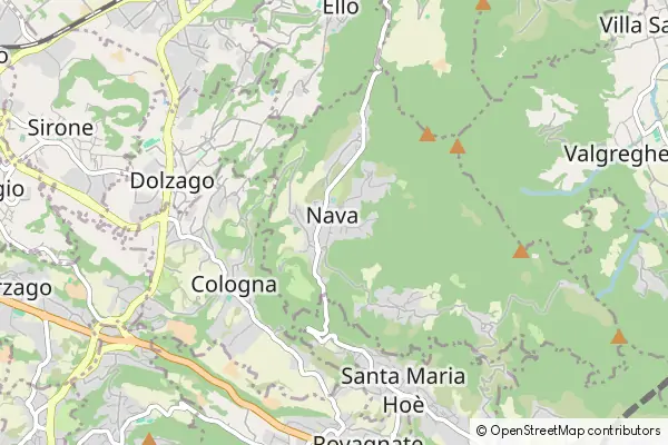 Mapa Colle Brianza