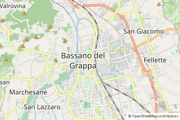 Mapa Bassano del Grappa