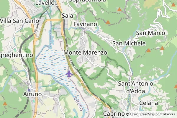 Mapa Monte Marenzo