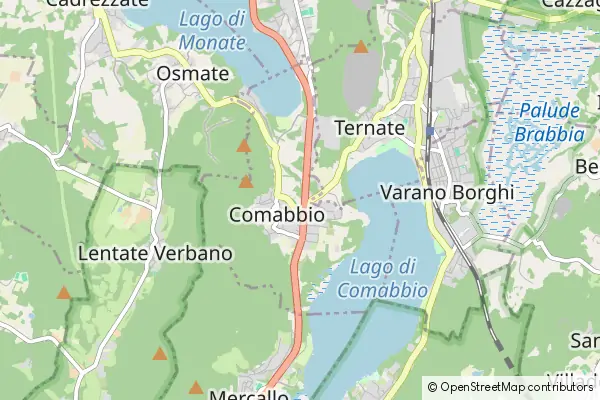 Mapa Comabbio