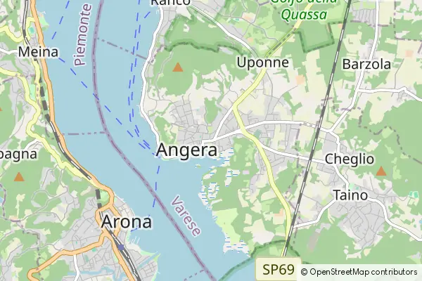 Mapa Angera