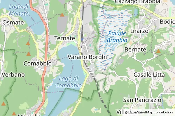 Mapa Varano Borghi