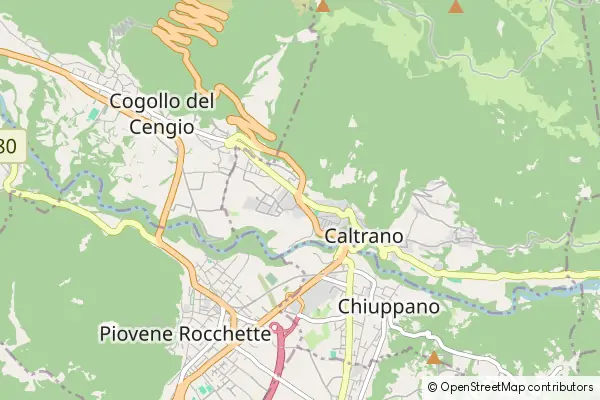 Mapa Caltrano