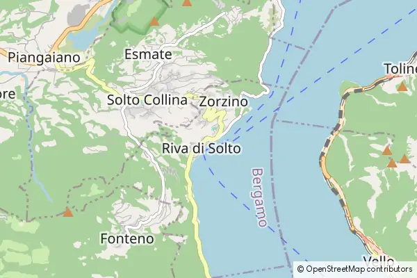 Mapa Riva di Solto