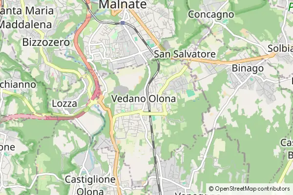 Mapa Vedano Olona