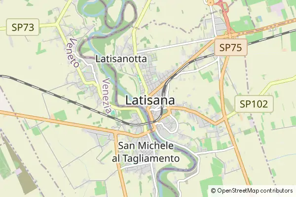 Mapa Latisana