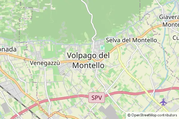 Mapa Volpago del Montello