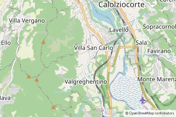 Mapa Valgreghentino